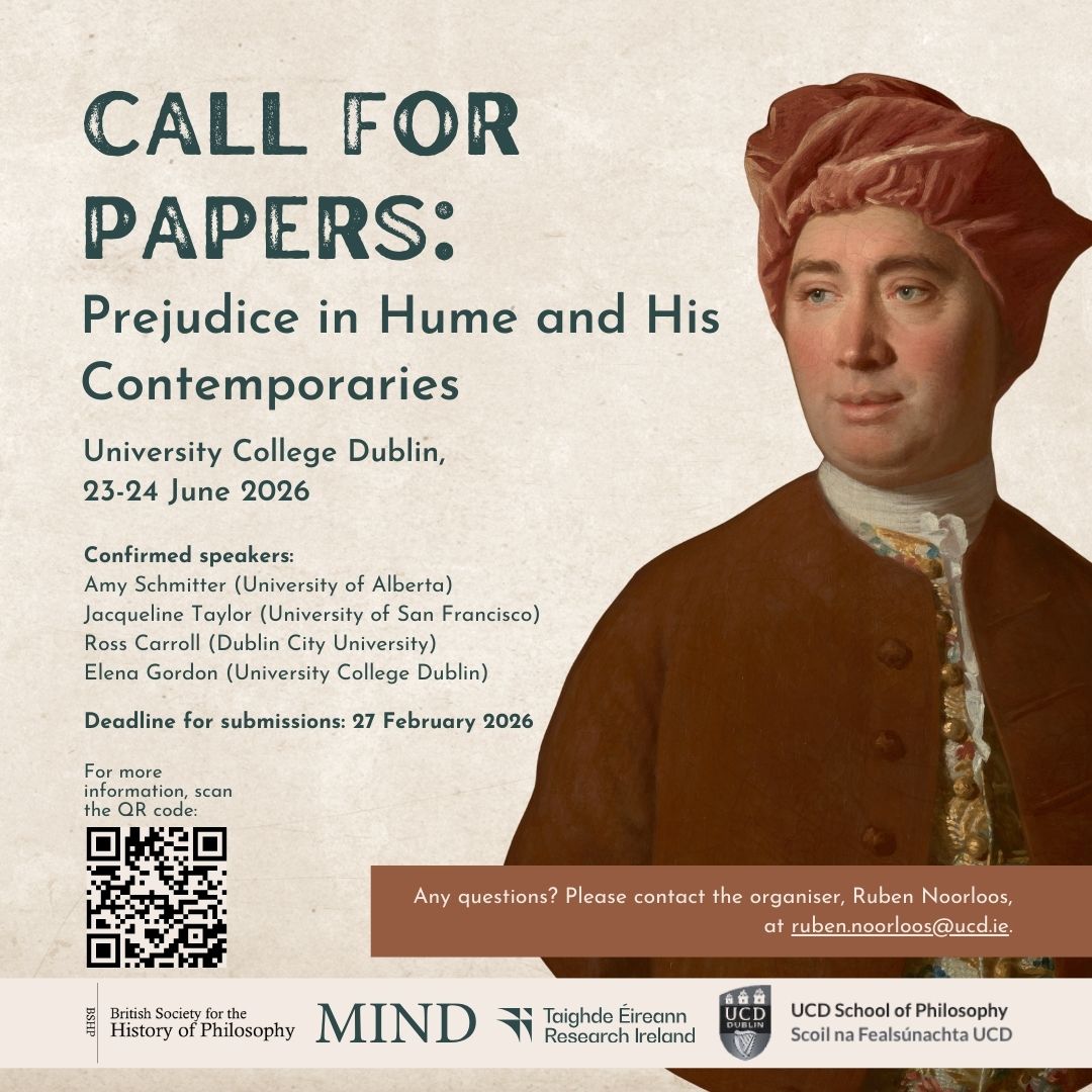Call for Papers: Prejudice in Hume and His Contemporaries\n